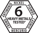 Nickel, Cromo, Cadmio, Antimonio, Piombo, Mercurio Tested